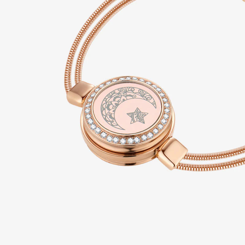 Sun&amp;Moon slimme armbanden met slangenketting en gevlochten band